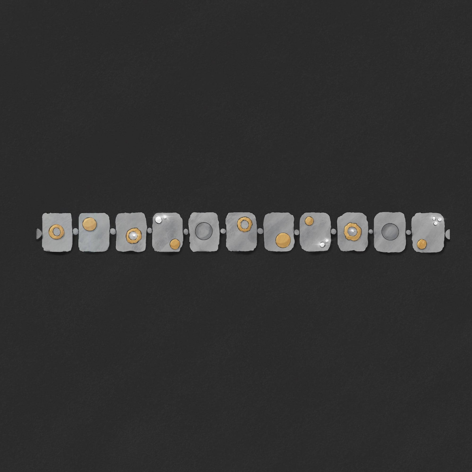 Fig.15 — silver box chain with axon hangings